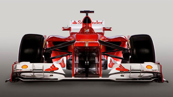 La imponente Ferrari para la temporada 2012 de Fórmula 1